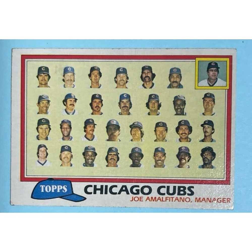 1981 Topps Chicago Cubs Team Card #676 Good